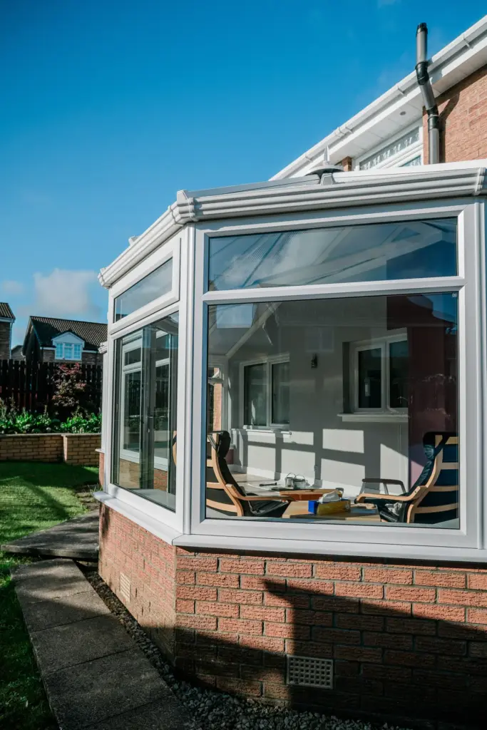 p shaped conservatory bow
