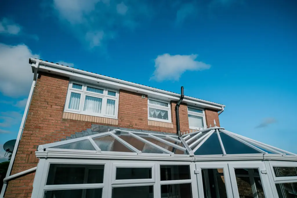 p shaped conservatory with victorian roof