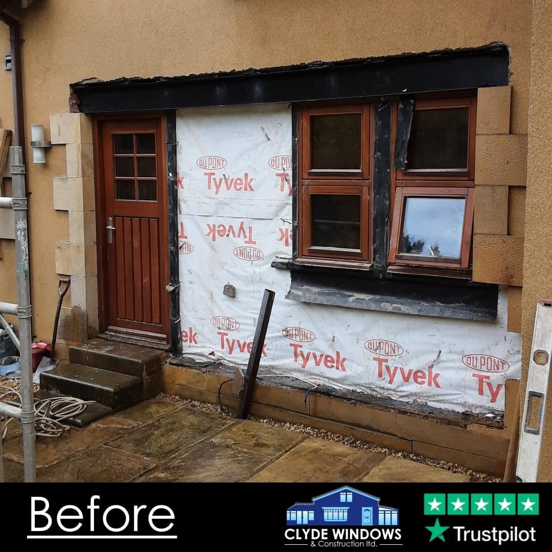 before window to door conversion