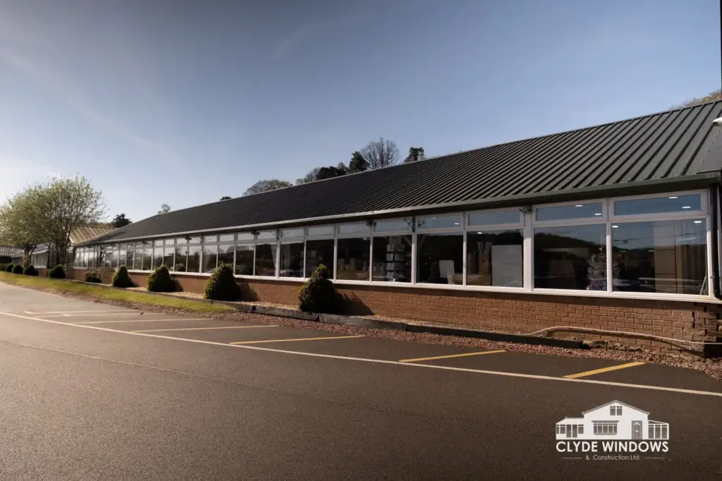 gouldings garden centre upvc window frontage full exterior double glazing clyde valley