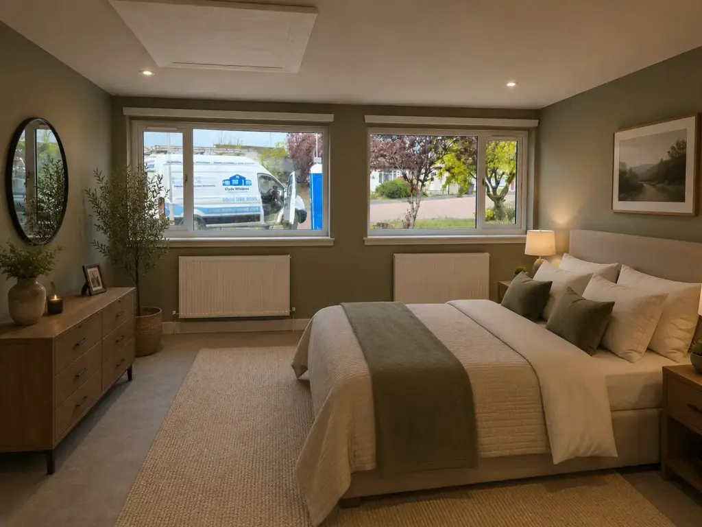 garage conversion to guest bedroom