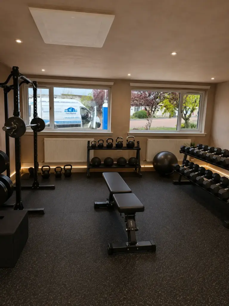 garage conversion to home gym